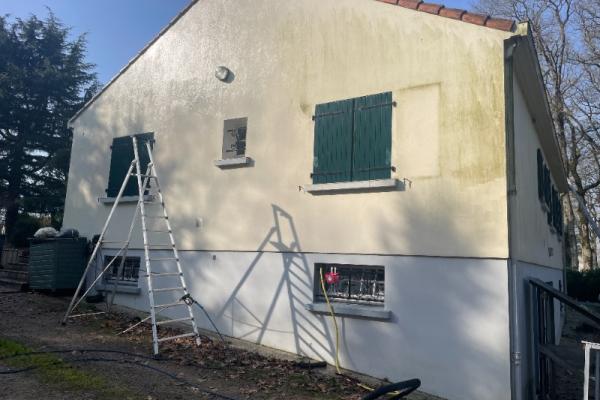 Nettoyage de façade et démoussage de toiture 