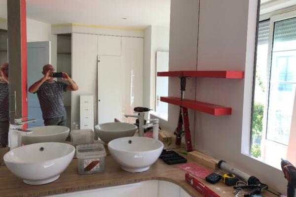 réalisation d'une salle de bain personnalisée 